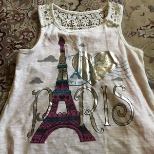 Girls Paris tank top.